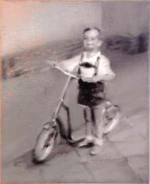 Erwin van Krey - Boy on an autoped verkocht voor € 150!