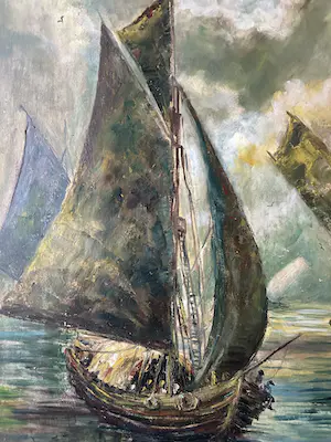 Niet of onleesbaar gesigneerd - Vissersboten kopen? Bied vanaf 1!