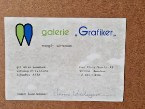 Hans Vredegoor - 1991 - expressionistisch abstract olieverf op board - inkt gesigneerd kopen? Bied vanaf 112!