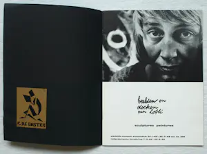 Lotti van der Gaag - Ingelijste litho + catalogus Stedelijk Museum Amsterdam – 1962 kopen? Bied vanaf 20!