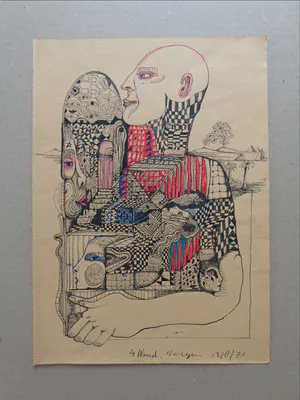 Ernst Vijlbrief - LOT VAN 2 WERKEN / ORIGINEEL WERK / 30x22cm + 21x17cm kopen? Bied vanaf 30!