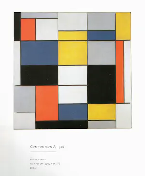 Piet Mondriaan - Composition A, emaille op metaal (unica, groot) kopen? Bied vanaf 1150!
