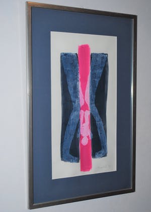 Maja van Hall - abstract werk uit 1989 & drie boekwerken kopen? Bied vanaf 175!
