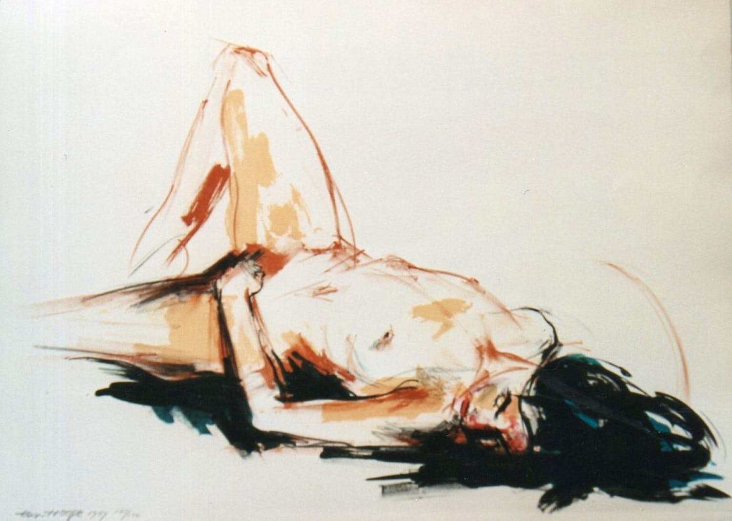 Bob ten Hoope - liggend naakt verkocht voor € 45!