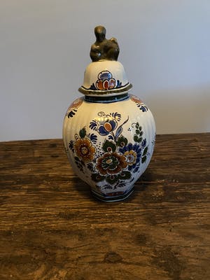 Plateelbakkerij Flora - 3-delig Delft gekleurd Kaststel kopen? Bied vanaf 1!