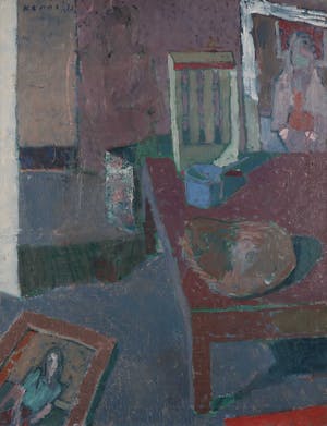 Kenne Gregoire - Olieverf op doek, Interieur - Ingelijst kopen? Bied vanaf 450!