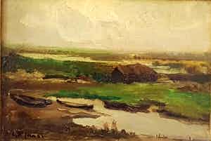 Willem G.F. Jansen - Hollands landschap verkocht voor € 185!