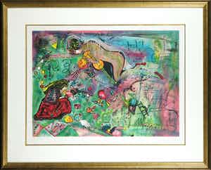 Sandra Jayat - Litho, Zonder titel - Ingelijst verkocht voor € 1!