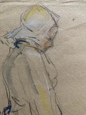 Evert Pieters - Tekening/aquarel Boerenmeisje kopen? Bied vanaf 125!