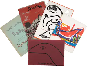 AcheterCorneille - Constant, Alechinksy en Appel - Lot van vijf drukwerk boekjes met org. grafiek? Enchérissez de 80!