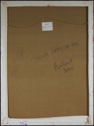 Jan Bollaert - Gemengde techniek op board, La Divina Commedia Red (Groot) kopen? Bied vanaf 80!
