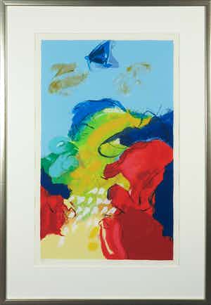 Henk van Vessem - Zeefdruk, De middag - Ingelijst verkocht voor € 40!