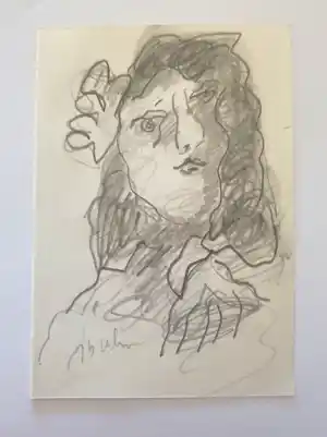Jan Sierhuis - Flamenco Danseres - 1992 - Potloodtekening - 14 x 10 cm - Gesigneerd verkauft für € 40!