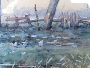 Jan van der Heijden - Hollands polderlandschap met kippen kopen? Bied vanaf 79!