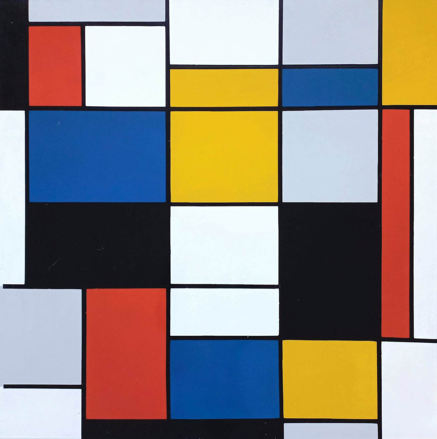 Piet Mondriaan - Composition A, emaille op metaal (unica, groot) kopen? Bied vanaf 1150!