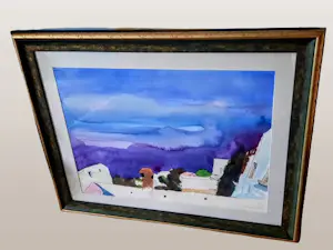 Friedrich Schiemann - Aquarell Gemälde Südliche Landschaft 1981 signiert Größe 80 x 100 cm kopen? Bied vanaf 320!