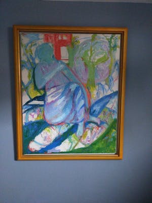 Martine Antonie - [ Röling ] Vrouw in landschap ( zonder titel ) kopen? Bied vanaf 290!