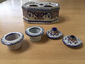 Faience de Rouen - inktstel van faîence de Rouen kopen? Bied vanaf 50!