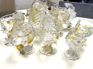 Yvon Trossèl - Prachtige 16-delige set van unieke drinkglazen en een kan kopen? Bied vanaf 225!