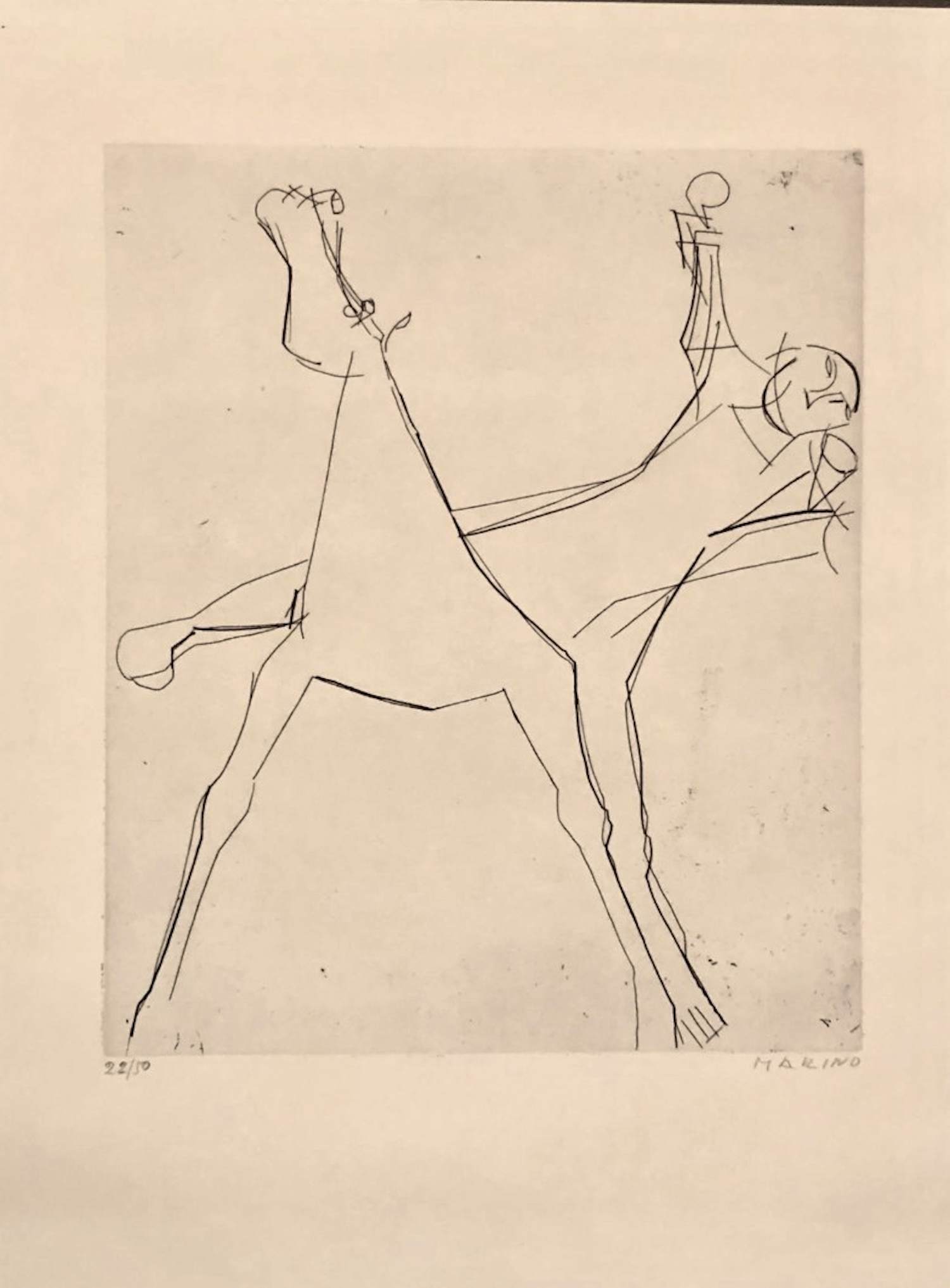 Marino Marini - ets "L'idea" kopen? Bied vanaf 590!