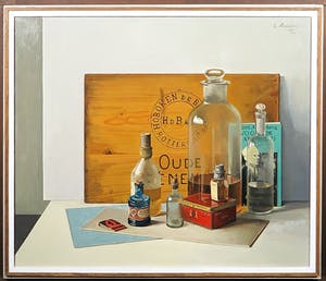 Edward Masseus - Olieverf op doek, Z.t. Stilleven - Ingelijst kopen? Bied vanaf 250!