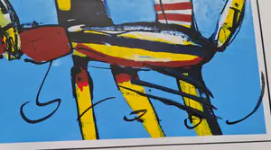 Herman Brood - Voetballers - gesigneerd - ingelijst - 100ex. kopen? Bied vanaf 1!