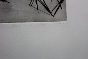 Pearl Perlmuter - ets abstract - 1961 kopen? Bied vanaf 250!