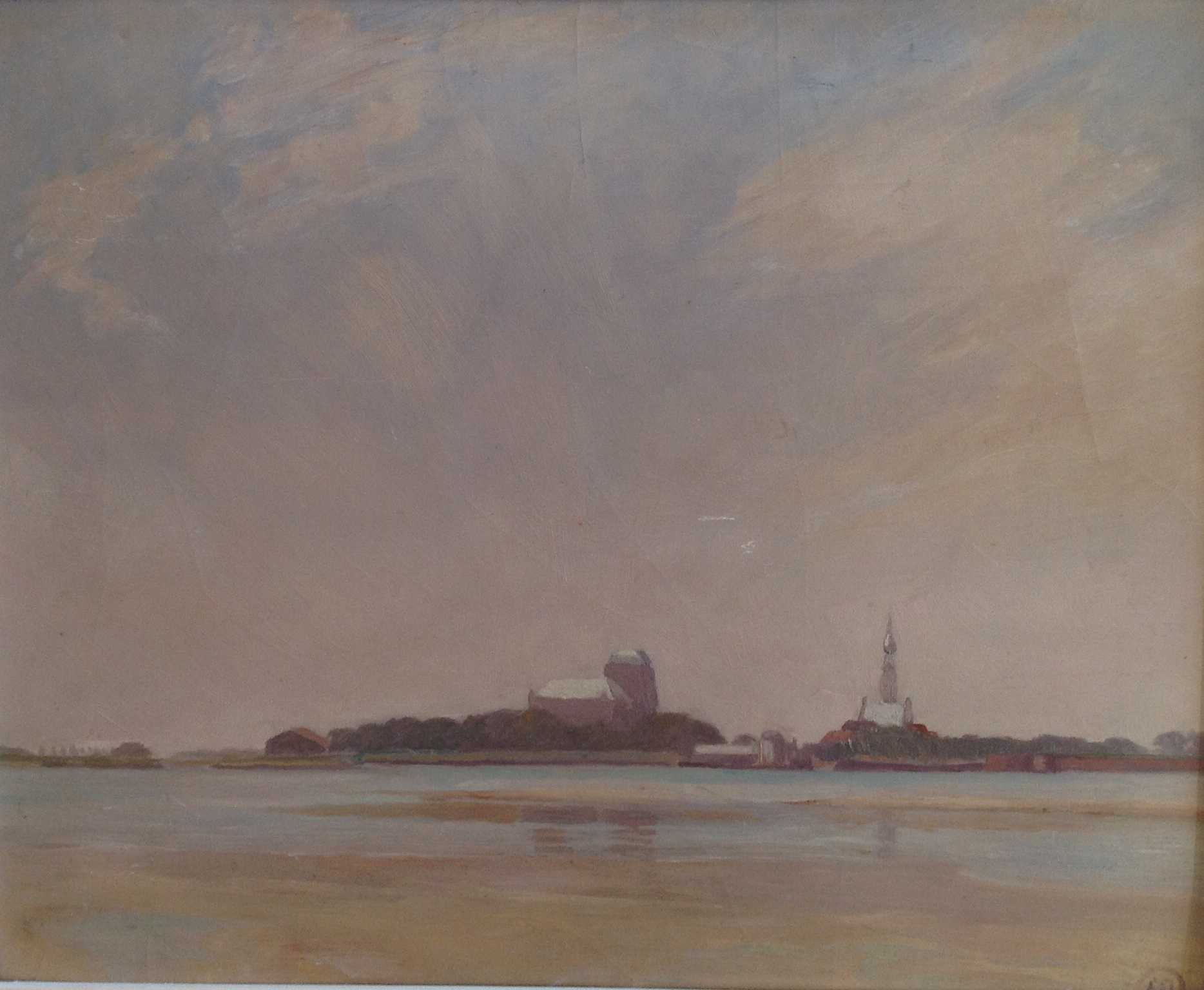 Niet of onleesbaar gesigneerd - Gezicht op Veere  kopen? Bied vanaf 1!