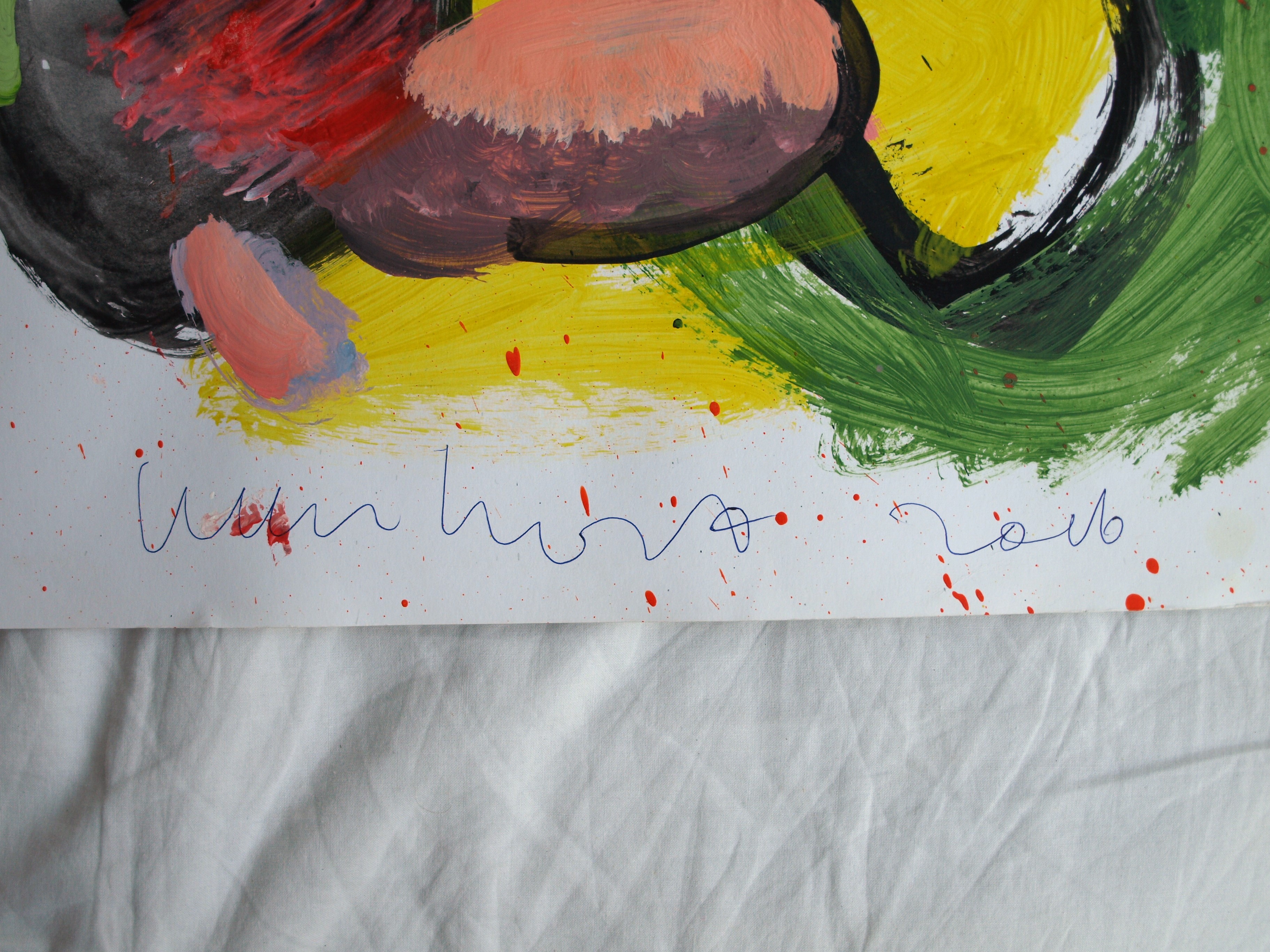Peter Klashorst - Acrylverf op papier - Landschap - 2016 kopen? Bied vanaf 50!