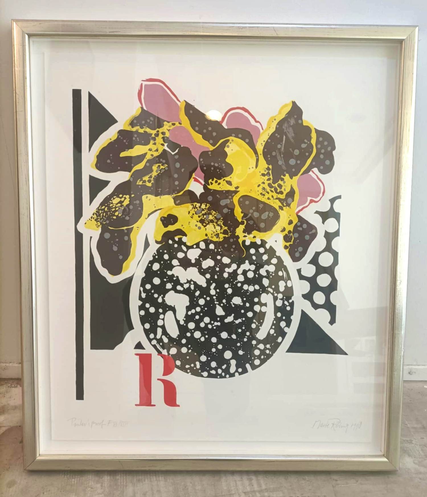 Marte Roling - Stilleven R ingelijst verkocht voor € 59!