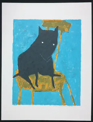 Peter Bastiaanssen - Twee zeefdrukken, Hondjes kopen? Bied vanaf 40!