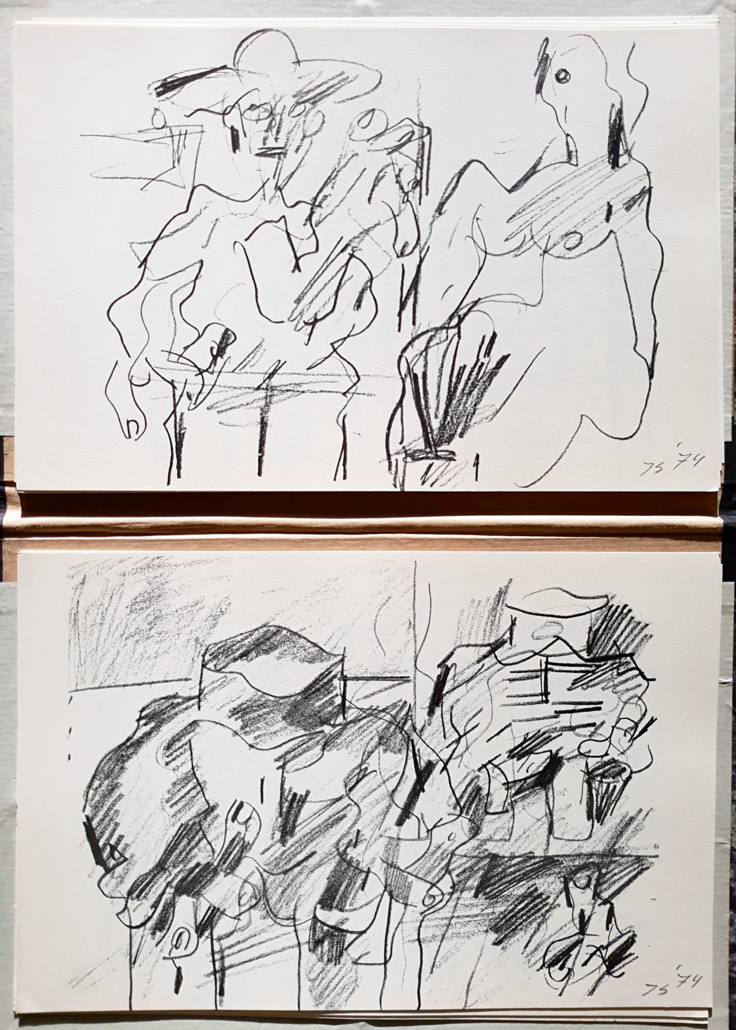 Jan Sierhuis - Schetsboek, complete portfolio met 20 met de hand gemonogrammeerde litho’s kopen? Bied vanaf 250!