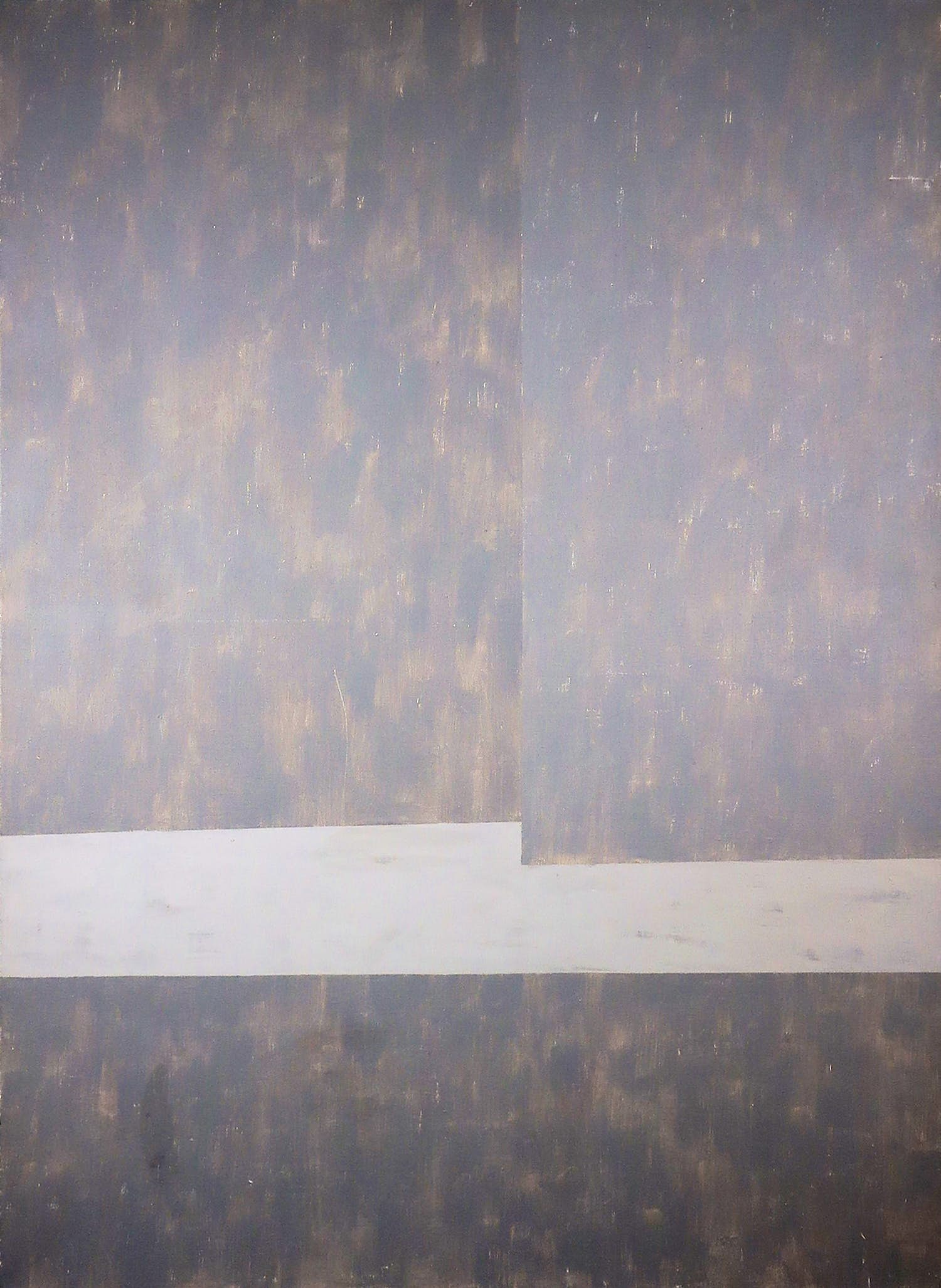 Rien Monshouwer - Olieverf op doek, Grijze vlakken (Groot) verkocht voor € 1!