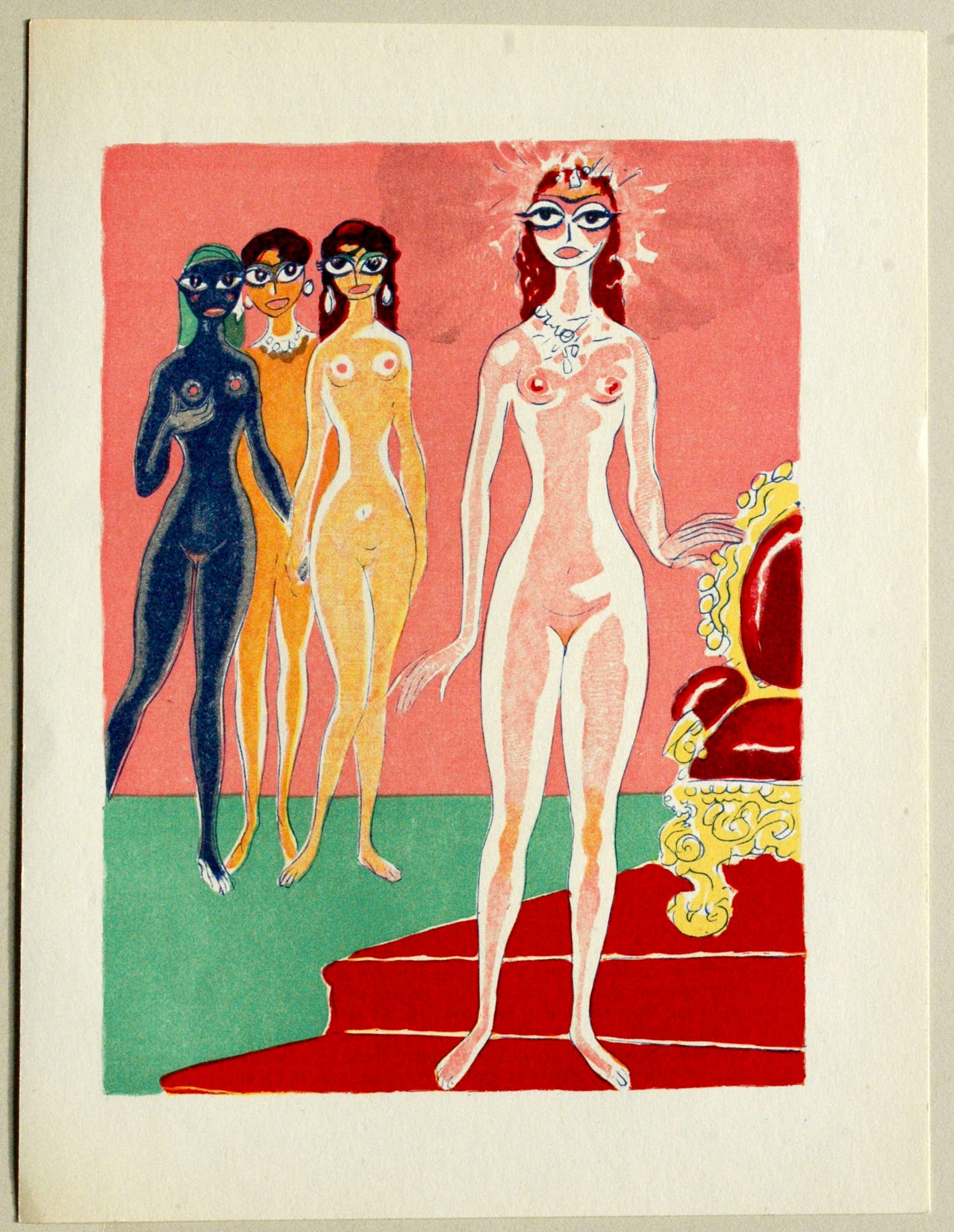 Kees van Dongen - Houtgravure - " La jouvencelle " - 1955 - 1001 nacht - ready to frame kopen? Bied vanaf 75!
