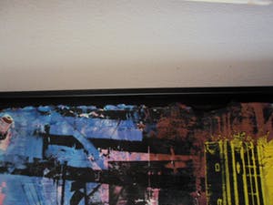 George Heidweiller - Zeefdruk op doek opgeplakt op karton. Titel, "Corona". kopen? Bied vanaf 150!