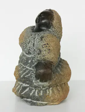 Colleen Madamombe - Afrikaans zeepstenen beeld van vrouw, Zonder titel kopen? Bied vanaf 150!