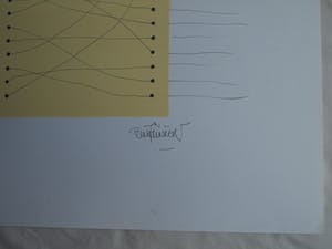René Klinkers - Gemengde techniek , “4Kant met lijnen I” – gesigneerd kopen? Bied vanaf 25!