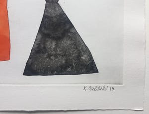 Klaas Gubbels - ets met aquarel ingekleurd ‘Soestdijk’ - 2014 kopen? Bied vanaf 275!