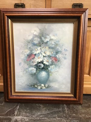 Niet of onleesbaar gesigneerd - Pot met bloemen kopen? Bied vanaf 1!