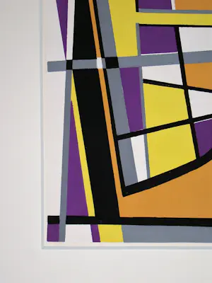 Jean Leppien - Abstracte compositie - 1952 - Sjabloon in gouachekleuren kopen? Bied vanaf 150!