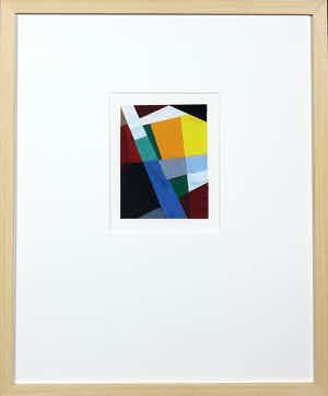 Henri Plaat - Gouache, Zonder titel - Ingelijst verkocht voor € 50!