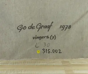 Go de Graaf - Wandkleed, Vingers 7 (Groot) kopen? Bied vanaf 1!