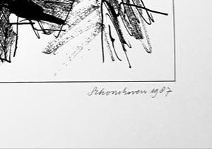 Jan Schoonhoven - (1914-1994)originele grote litho handgesigneerd,genummerd & gedateerd 1987 kopen? Bied vanaf 275!