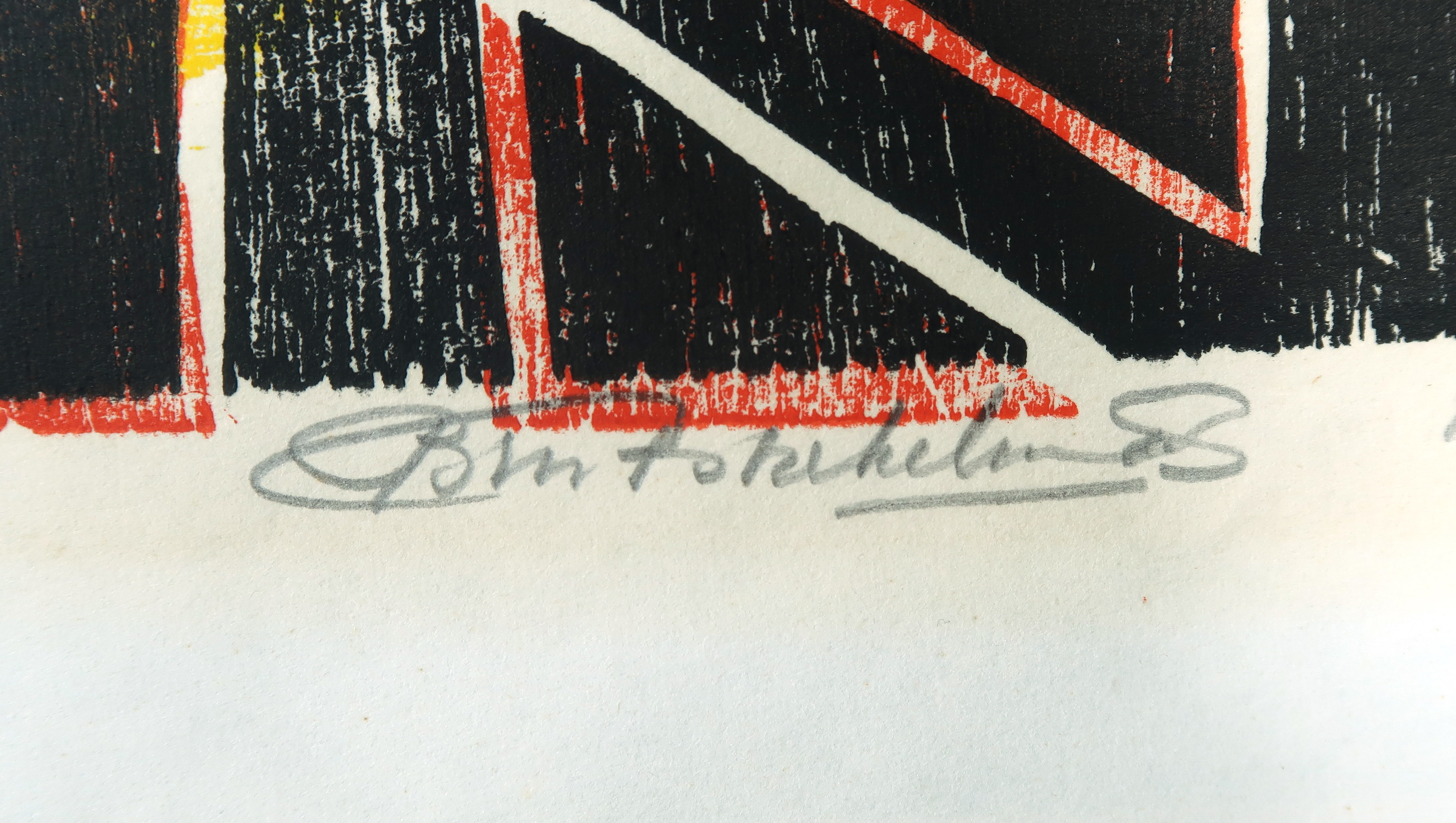 Niet of onleesbaar gesigneerd - Houtsnede op papier, Meeuwen  kopen? Bied vanaf 1!