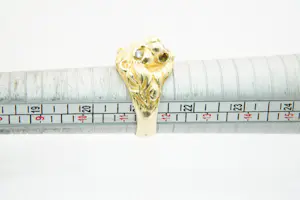 NV63 - Zware & mooi gedetailleerde 18 Krt geel-gouden Leeuwenkop ring kopen? Bied vanaf 720!