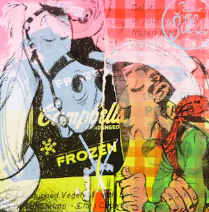 Suzanne van Soest - Gemengde techniek op papier, Lucky Horse - Ingelijst kopen? Bied vanaf 50!