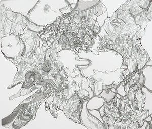 Rikkert Mullenders - Ets, Stad van boven kopen? Bied vanaf 1!