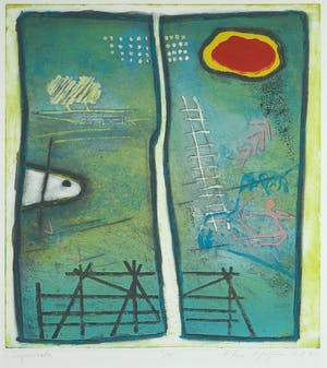 Hans Heijman - Kleurenets en aquatint, Improvisatie - Ingelijst kopen? Bied vanaf 50!