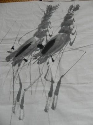 Niet of onleesbaar gesigneerd - "Shrimps" kopen? Bied vanaf 1!