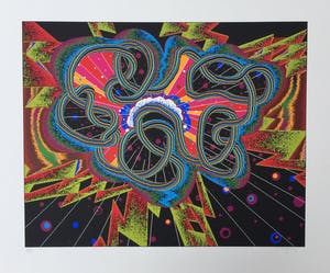 Shinkichi Tajiri - zeldzame knoop - gesigneerde zeefdruk ‘Big Bang’ - oplage 85 ex kopen? Bied vanaf 175!